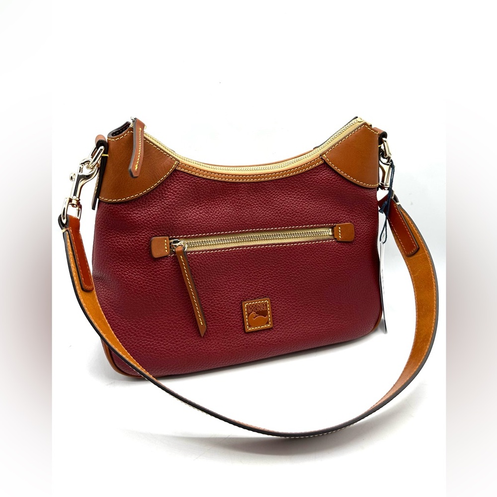 Dooney & Bourke Pebble Grain Hobo Wine Pebble Grain Leather View 2